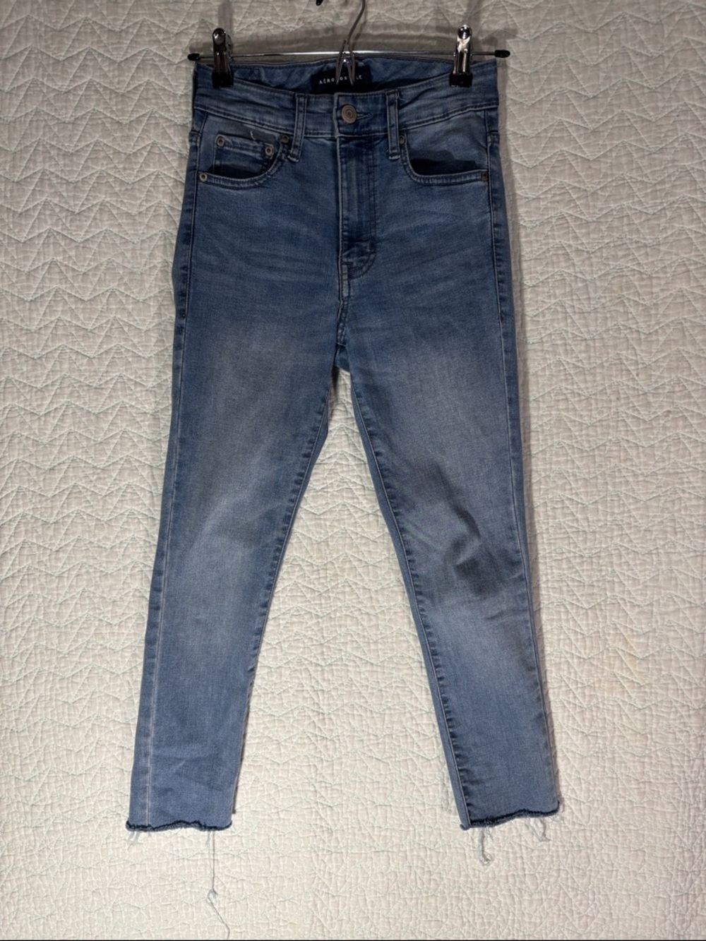 Aeropostale Women's Medium Blue High-Rise Skinny Jeans